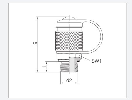测压接头，带旋入式固定螺纹